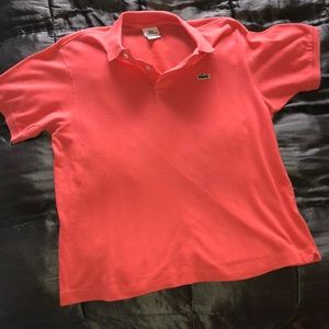Lacoste coral polo